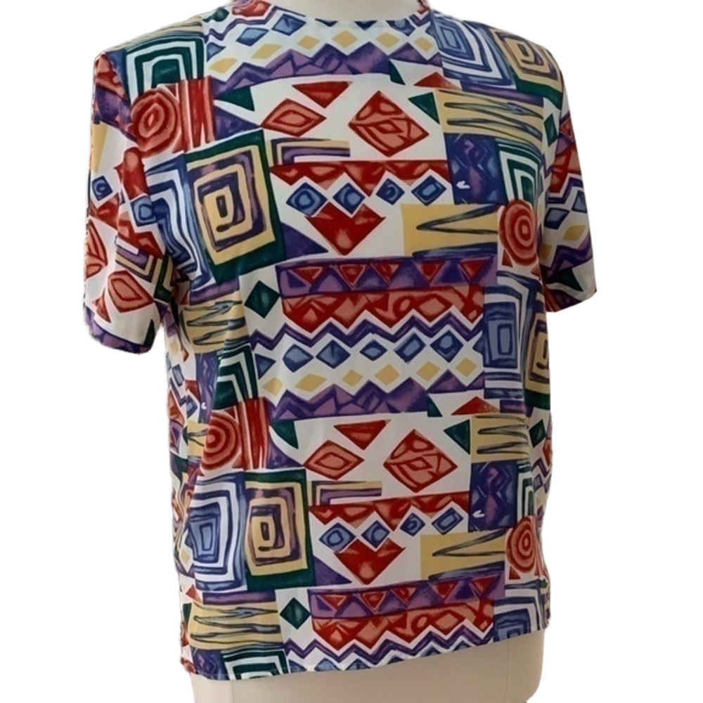 33 Dover St. Abstract print top with matching capris (free) with top purchase. - Picture 2 of 7
